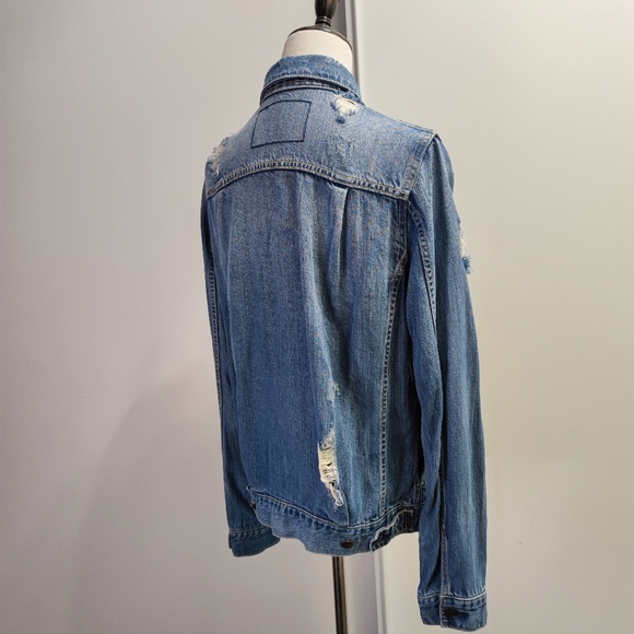 Light weight Crushed Denim Jacket - Picture 6 of 11